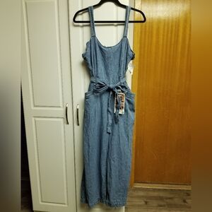 👙Rewash brand pantsuit tank romper with tie belt